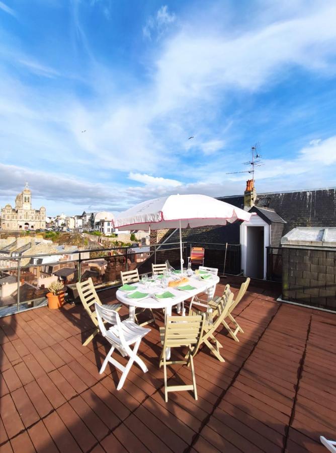 Le Balcon Des Vents Appartement Granville Buitenkant foto